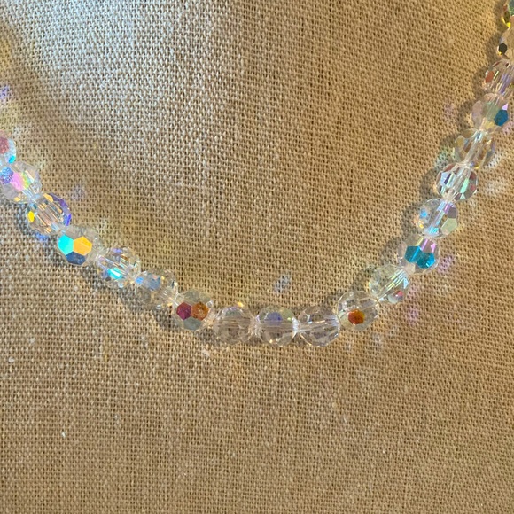 S.A.L Swarovski Vintage Aurora Borealis Choker. Perfect Like New condition. - Picture 2 of 14
